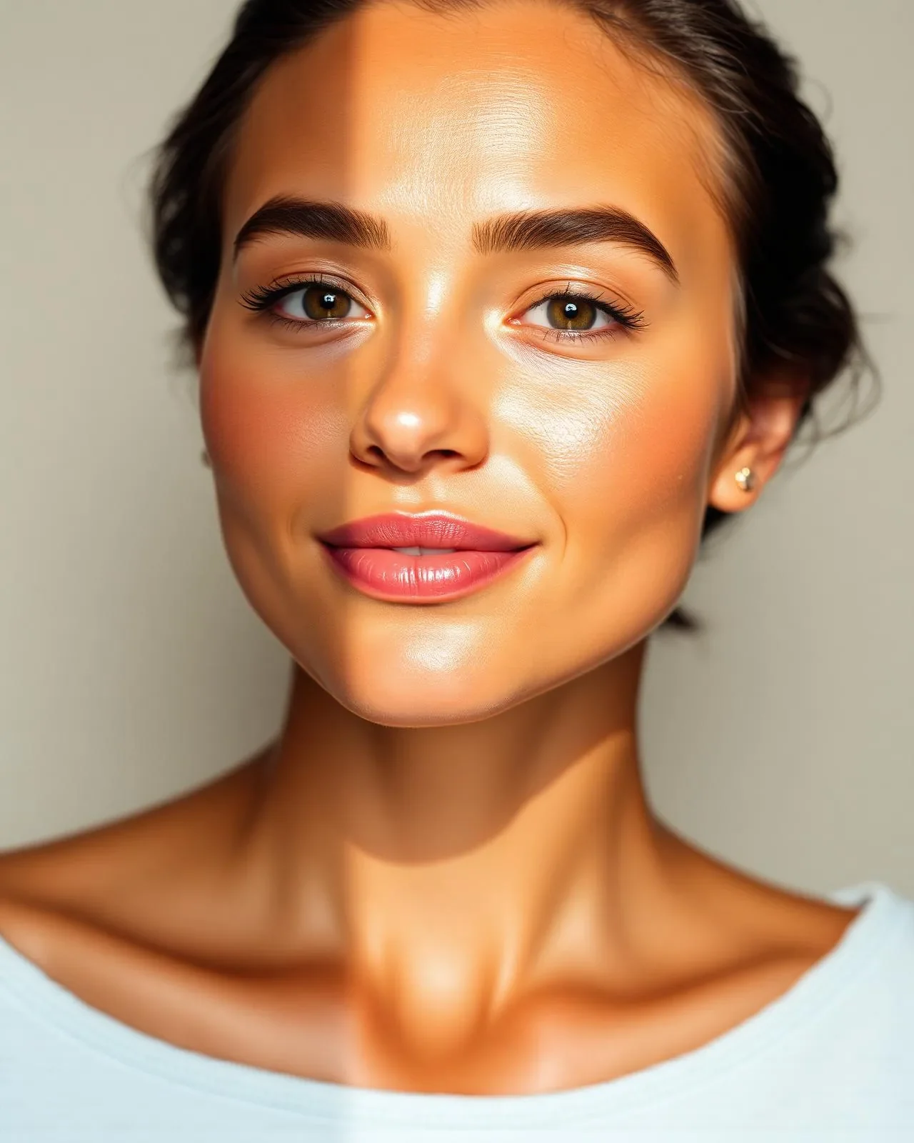 Glowing hydrated skin after a HydraFacial treatment